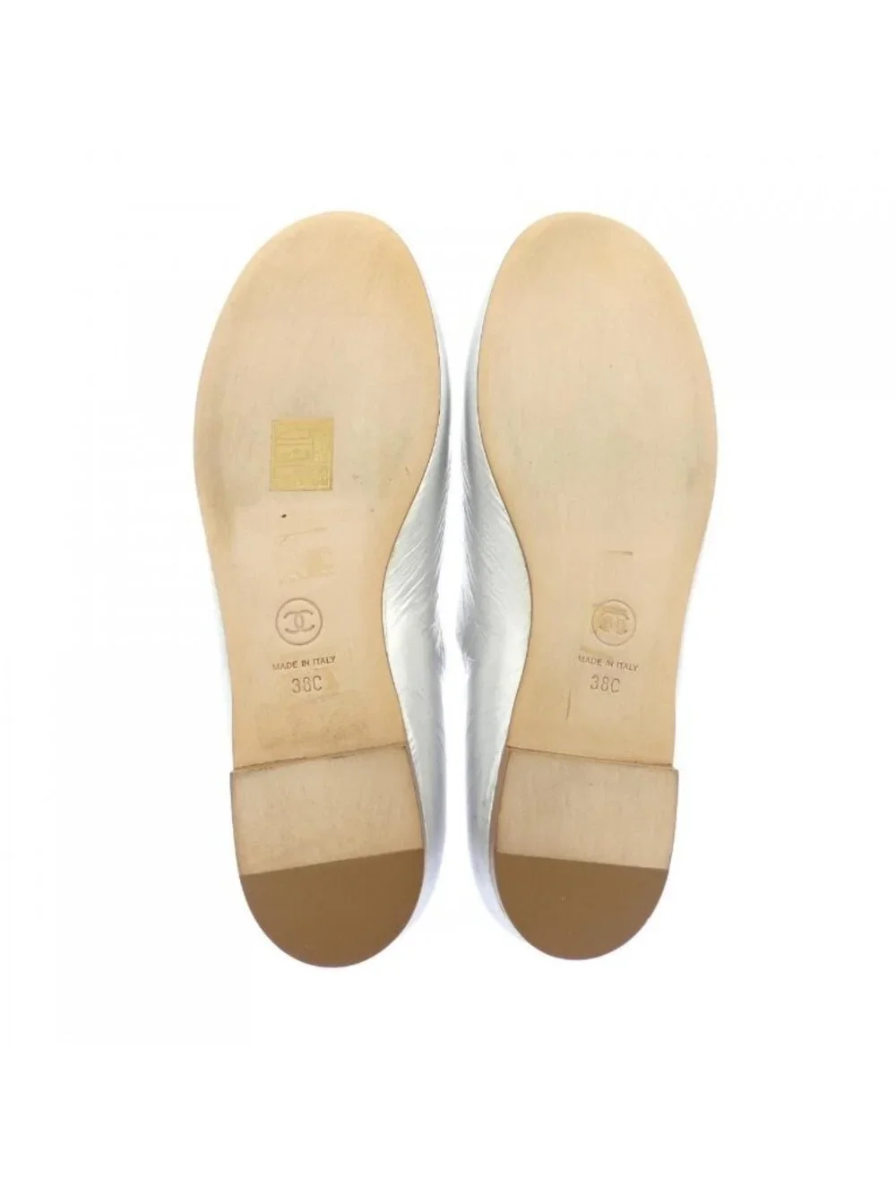 Chanel Flat Sneakers Silver